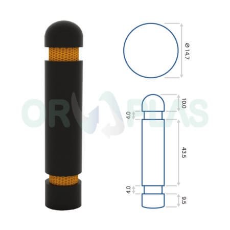 Bolardo Modelo 1 para Ciclovía