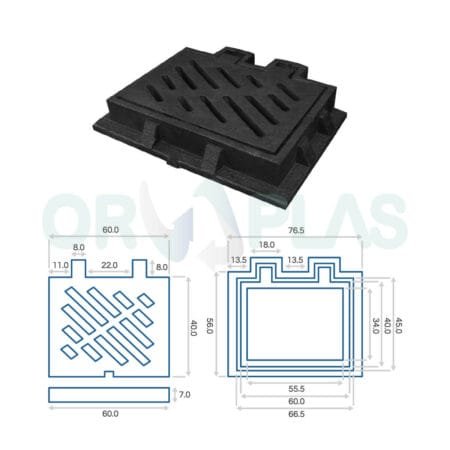 Marco y Rejilla Modelo 60 x 40